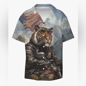 Men's Cool Tiger Biker Shirt